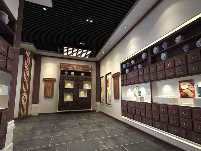 昆明安寧市中醫(yī)背景墻裝修設(shè)計圖